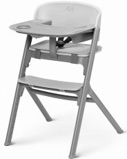 Стільчик для годування Kinderkraft Igee із шезлонгом Calmee Cloudy Grey